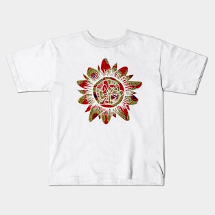 Minimalistic Africa Pattern floral Kids T-Shirt